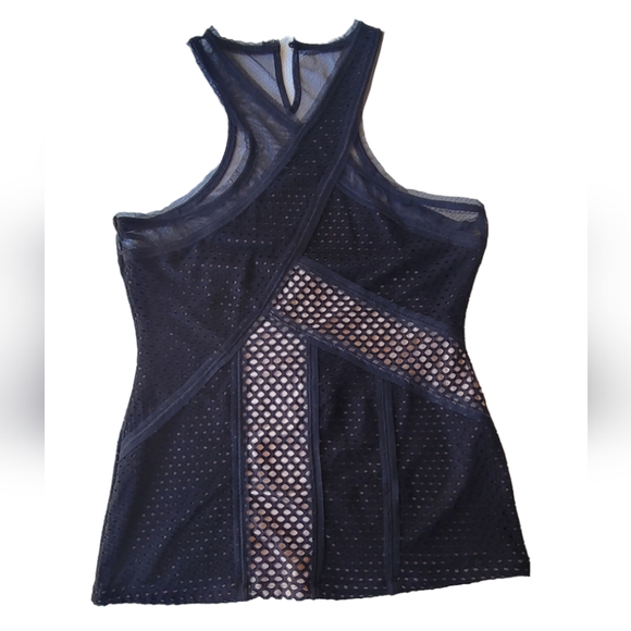 NWT BCBGMaxAzaria Katlin Mesh Tank Top BCBG - Picture 3 of 12